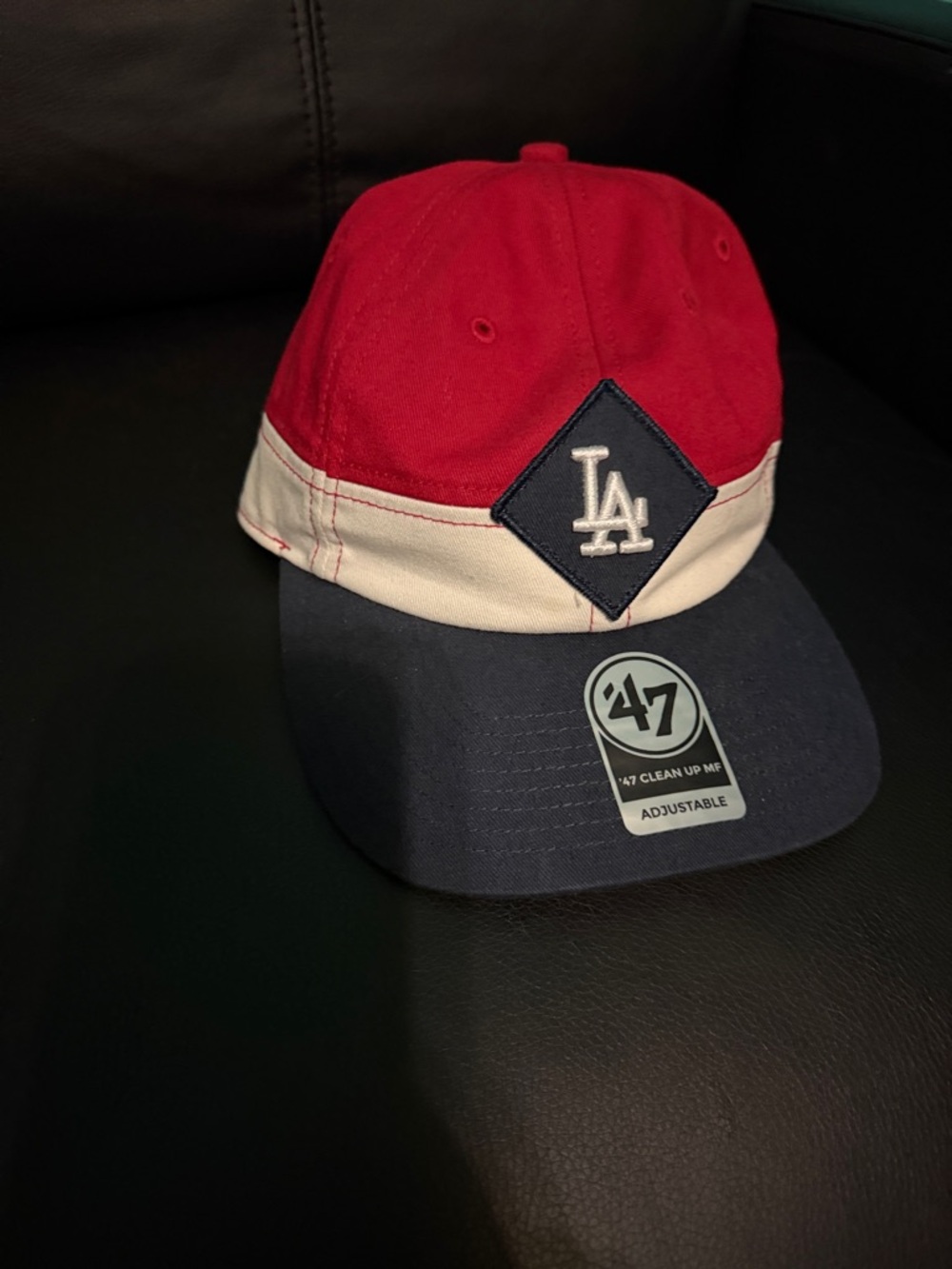 '47 LA Dodgers Tricolor Cap - Red/Cream/Navy